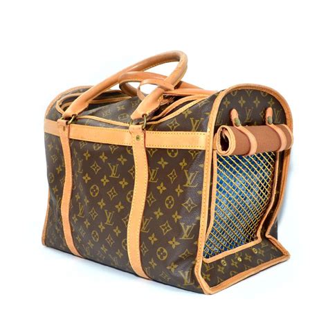 louis vuitton dog collar replica|Louis Vuitton dog carrier 50.